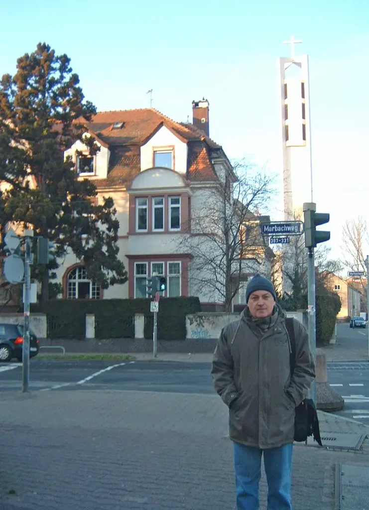 Héctor en Frankfurt, diciembre de 2007