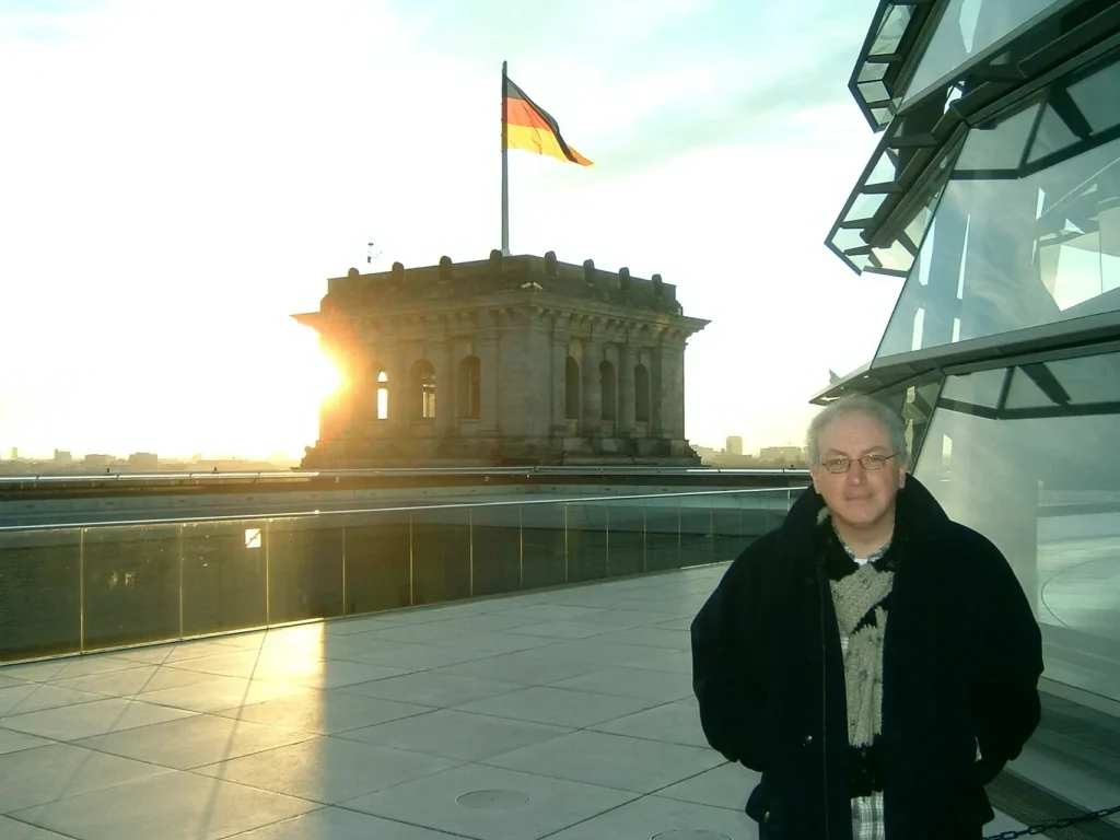 Héctor Rosales en el Reichstag, Berlín, 27 de diciembre de 2009
