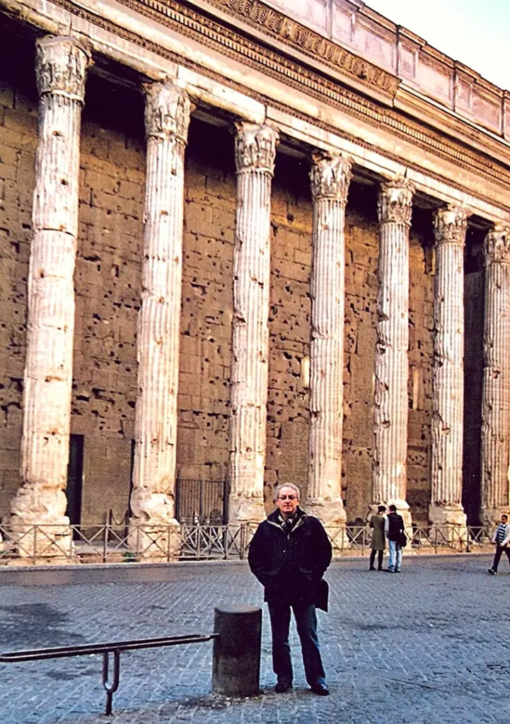 Héctor Rosales en Roma, diciembre de 2006